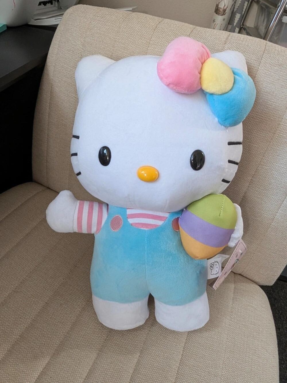 NWT 15" Tall hello kitty pastel style standing plush
